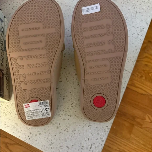 Fitflop Tan Slide Sandals - Picture 3 of 3